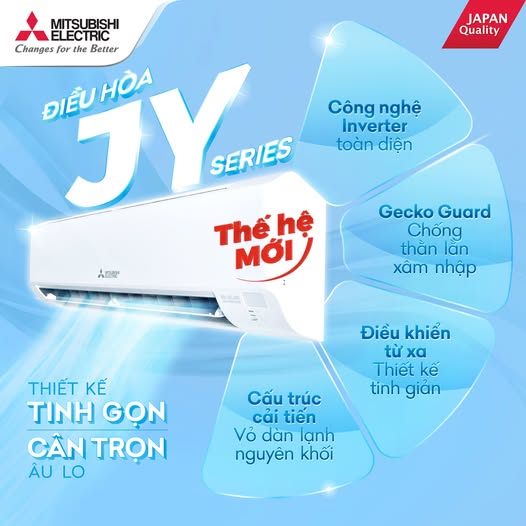 Máy lạnh Mitsubishi Electric JY - Inverter thế hệ mới