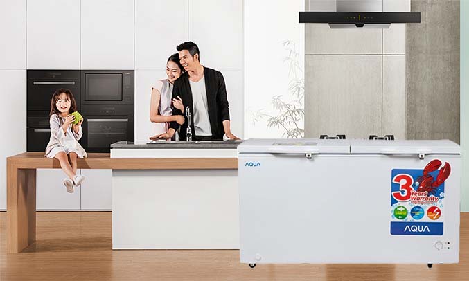 Tủ đông Aqua 2 ngăn AQF-R390 an toàn