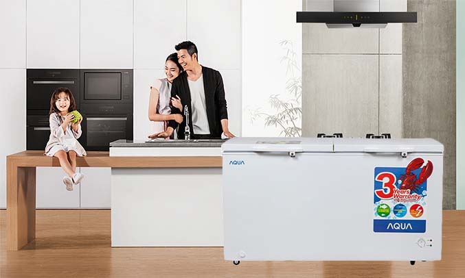 Tủ đông Aqua 2 ngăn AQF-R490 an toàn