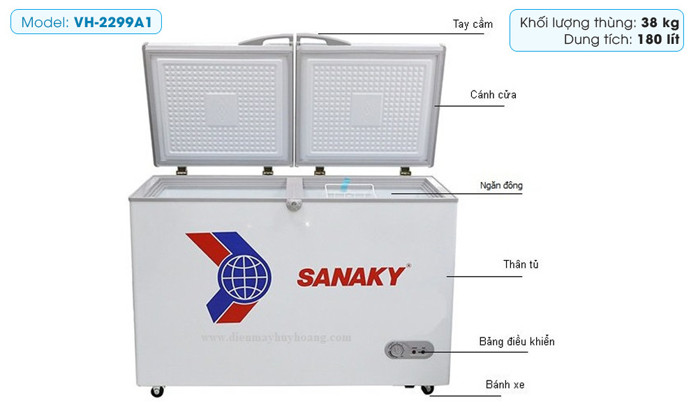 Tủ đông Sanaky VH-2299A1 Tủ đông Sanaky VH-2299A1