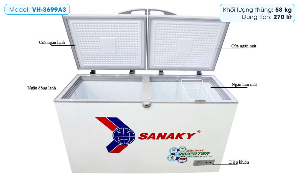 Tủ đông Sanaky VH-3699A3