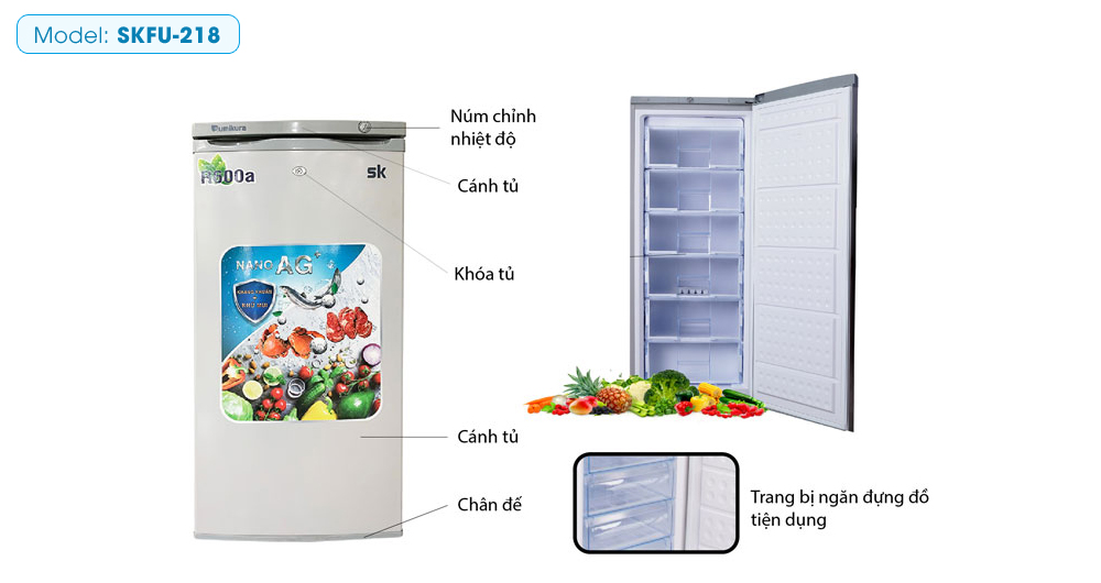 Tủ đông Sumikura 218 lít SKFU-218 Tủ đông Sumikura 218 lít SKFU-218