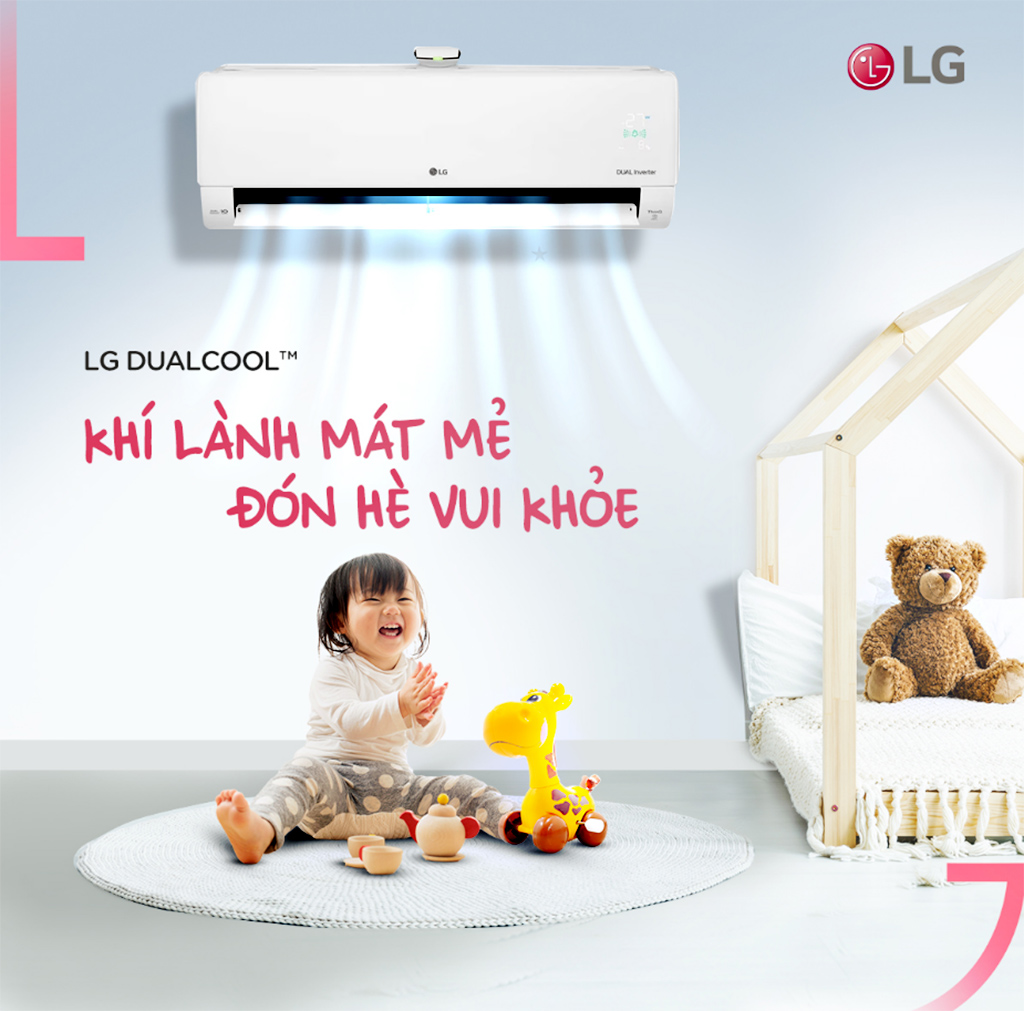 Máy lạnh LG DUALCOOL™ khí lành mát mẻ