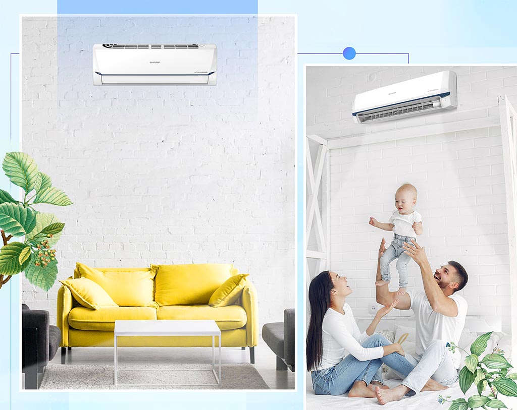 Công nghệ độc quyền PLASMACLUSTER ION của máy lạnh Sharp tấn công các vi khuẩn trong không khí