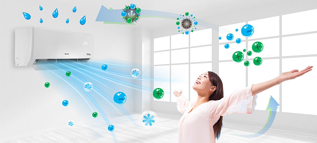 Công nghệ kháng khuẩn khử mùi trên máy lạnh Gree bảo vệ sức khỏe toàn diện