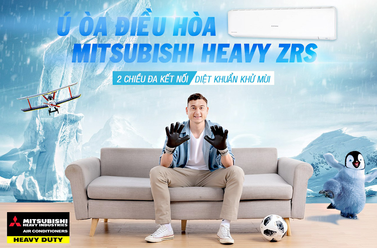 Diệt khuẩn hiệu quả, mát lạnh thả ga với máy lạnh Mitsubishi Heavy dòng ZRS