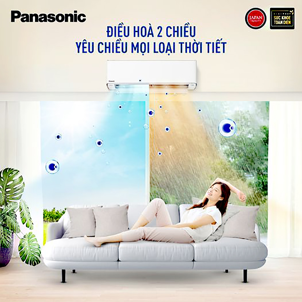 Nắng chẳng lo, mưa chẳng sợ cùng máy lạnh 2 chiều Panasonic