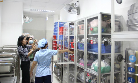 Mô hình mẫu bếp ăn bán trú tại trường tiểu học