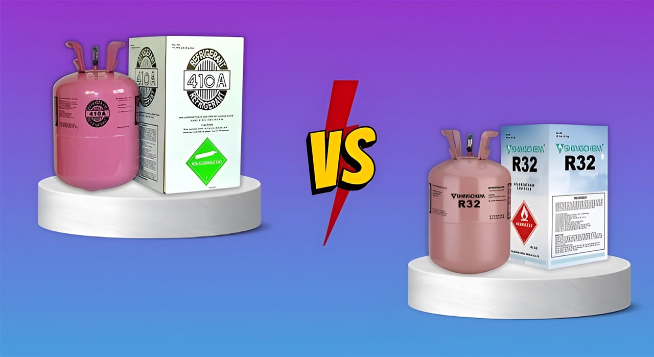 Sự khác biệt của gas R32 và gas R410A