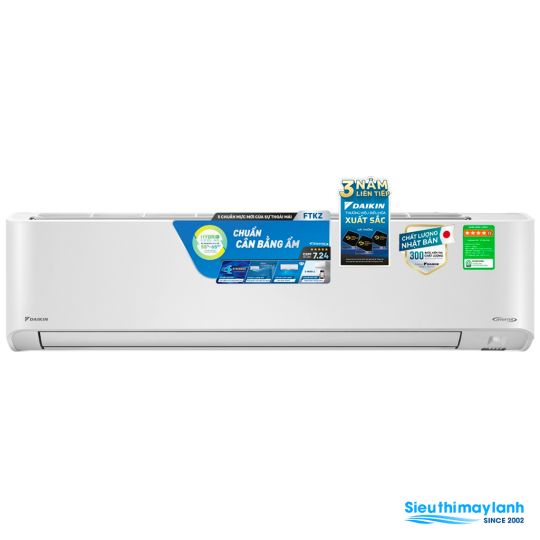 Máy lạnh treo tường Daikin FTKZ71VVMV (3.0 HP - 3.0 Ngựa) Inverter