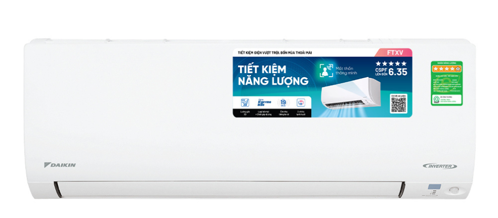 Máy lạnh Daikin inverter 1Hp FTXV25QVMV hoạt động êm.