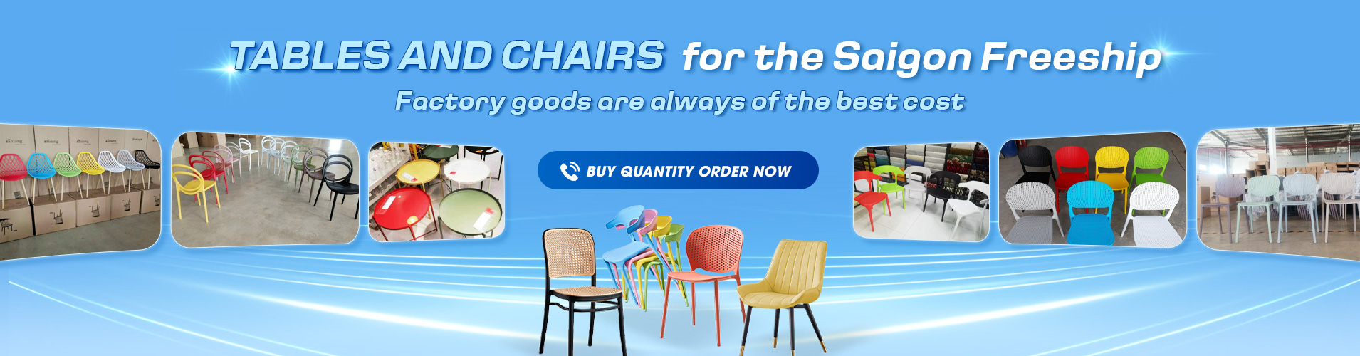 Banner bàn ghế freeship Sài Gòn