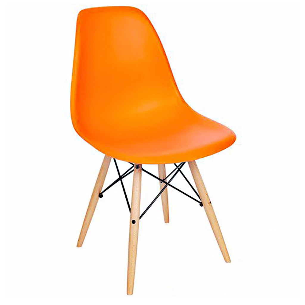 Ghế cafe, ghế ăn nhựa chân gỗ 80102C