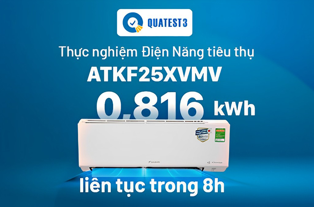 Thực nghiệm hao phí điện năng dòng Inverter ATKF25XVMV