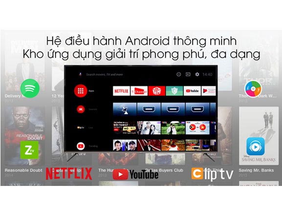 Android Tivi 4K 55 Inch TCL L55P8 Android Tivi 4K 55 Inch TCL L55P8