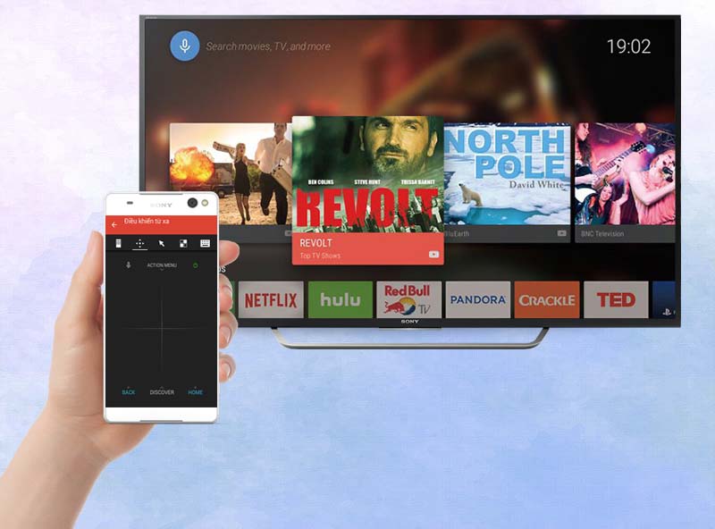 Android Tivi Sony 55 inch KD-55X7000D - Điều khiển tivi bằng điện thoại Android Tivi Sony 55 inch KD-55X7000D - Điều khiển tivi bằng điện thoại