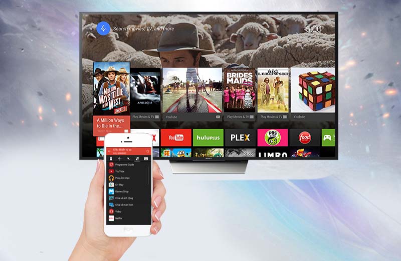 Android Tivi Sony 55 inch KD-55X8500D - Điều khiển tivi bằng điện thoại Android Tivi Sony 55 inch KD-55X8500D - Điều khiển tivi bằng điện thoại