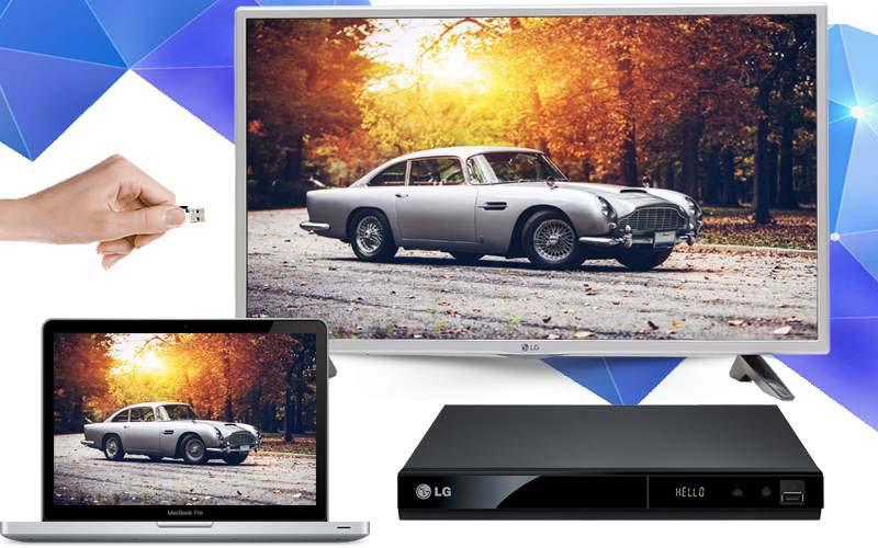 Internet Tivi 32 inch LG 32LH570D-Kết nối đa dạng
