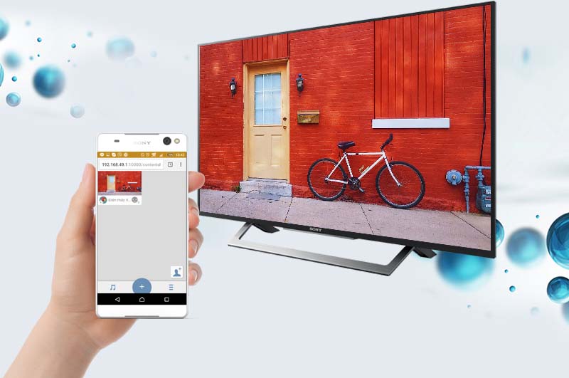 Internet Tivi Sony 43 inch KDL-43W750D - Chia sẻ hình từ điện thoại lên tivi Internet Tivi Sony 43 inch KDL-43W750D - Chia sẻ hình từ điện thoại lên tivi