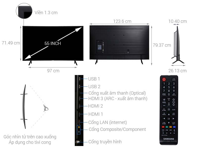 Smart Tivi Cong Samsung 4K 55 inch UA55NU7300 Smart Tivi Cong Samsung 4K 55 inch UA55NU7300