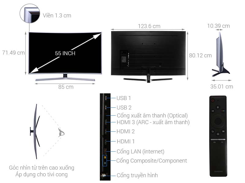 Smart Tivi Cong Samsung 4K 55 inch UA55NU7500 Smart Tivi Cong Samsung 4K 55 inch UA55NU7500