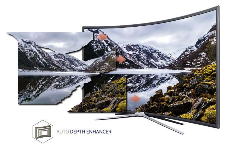 Smart Tivi cong Samsung 55 inch UA55K6300-Hình ảnh chân thực Smart Tivi cong Samsung 55 inch UA55K6300-Hình ảnh chân thực