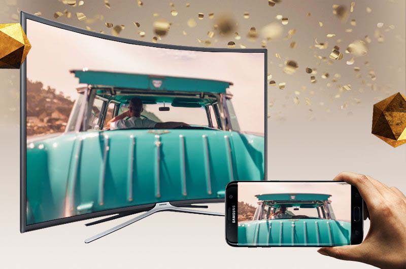Smart Tivi cong Samsung 55 inch UA55K6300-Chiếu hình ảnh lên tivi Smart Tivi cong Samsung 55 inch UA55K6300-Chiếu hình ảnh lên tivi