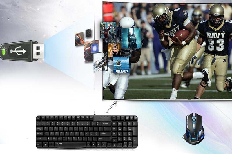 Smart tivi cong Samsung 55 inch UA55KS7500 - Kết nối đa dạng