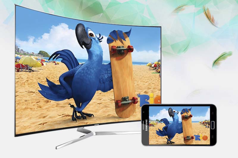 Smart tivi Samsung 55 inch UA55KS9000 - Chiếu màn hình điện thoại lên tivi Smart tivi Samsung 55 inch UA55KS9000 - Chiếu màn hình điện thoại lên tivi