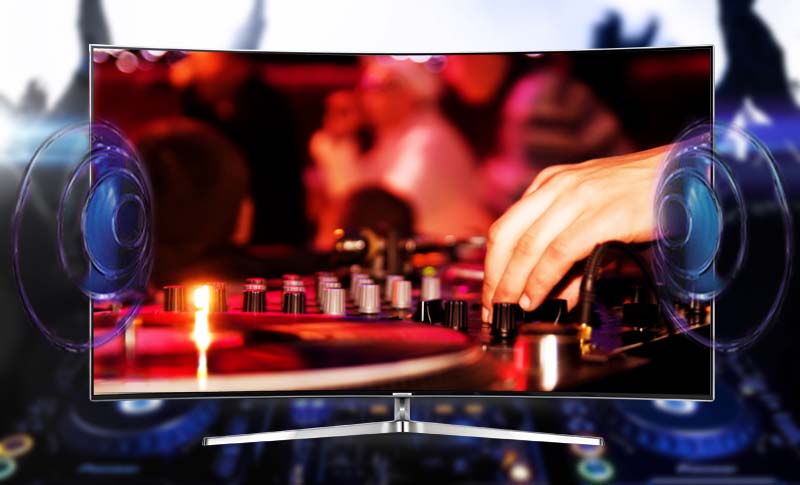Smart tivi Samsung 55 inch UA55KS9000 - Âm thanh bùng nổ Smart tivi Samsung 55 inch UA55KS9000 - Âm thanh bùng nổ