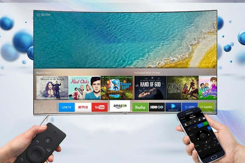 Smart Tivi Cong Samsung 55 inch UA55MU8000 - Điều khiển tivi qua điện thoại Smart Tivi Cong Samsung 55 inch UA55MU8000 - Điều khiển tivi qua điện thoại
