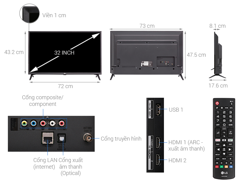 Smart Tivi LG 32 inch 32LK540BPTA Smart Tivi LG 32 inch 32LK540BPTA
