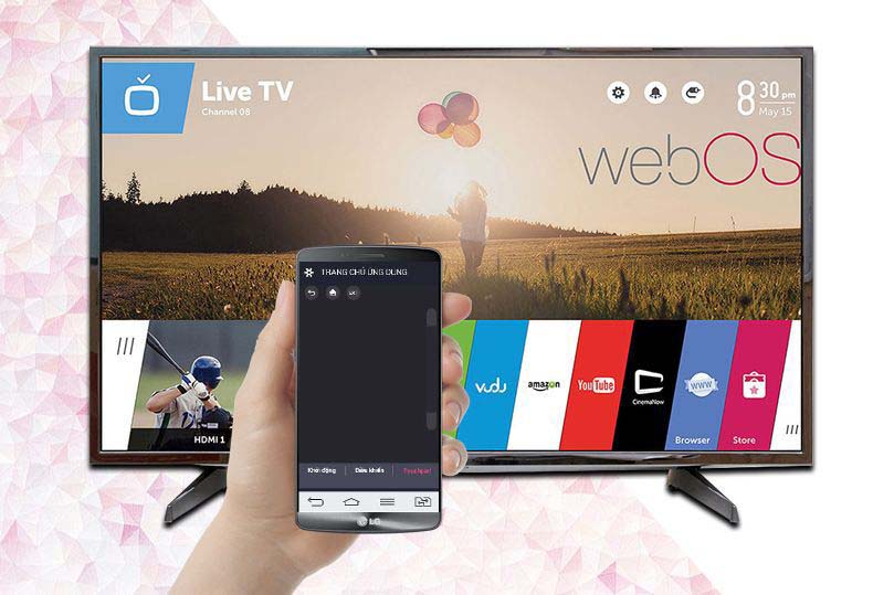 Smart Tivi LG 43 inch 43LH590T-Điều khiển tivi bằng điện thoại Smart Tivi LG 43 inch 43LH590T-Điều khiển tivi bằng điện thoại