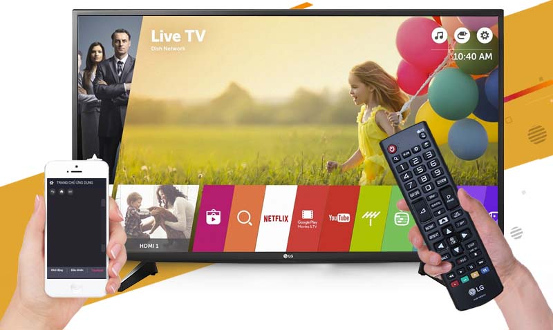 Smart Tivi LG 43 inch 43UH610T - Điều khiển tivi bằng điện thoại Smart Tivi LG 43 inch 43UH610T - Điều khiển tivi bằng điện thoại