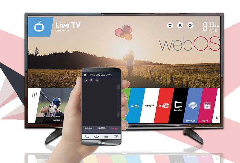 Smart Tivi LG 49 inch 49LH590T-Điều khiển tivi bằng điện thoại Smart Tivi LG 49 inch 49LH590T-Điều khiển tivi bằng điện thoại