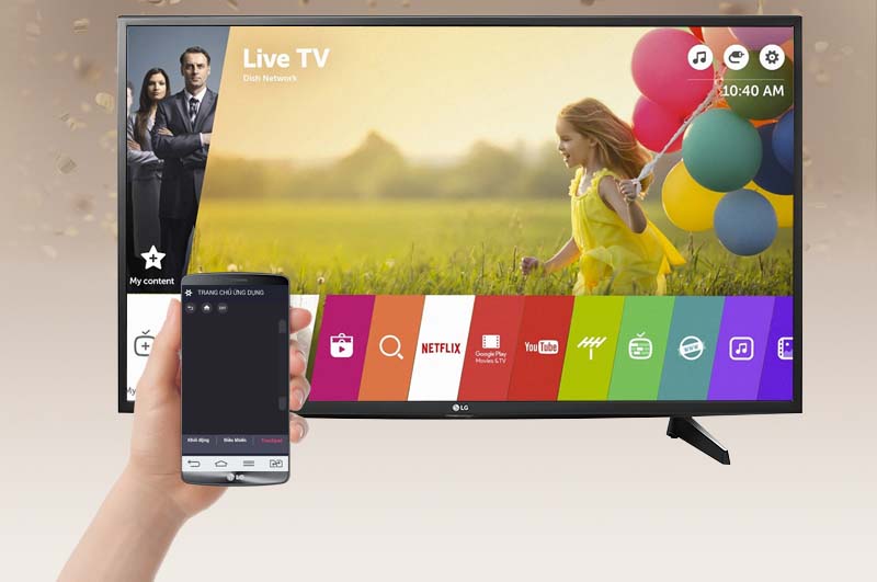 Smart Tivi LG 49 inch 49UH610T - Điều khiển tivi bằng điện thoại Smart Tivi LG 49 inch 49UH610T - Điều khiển tivi bằng điện thoại