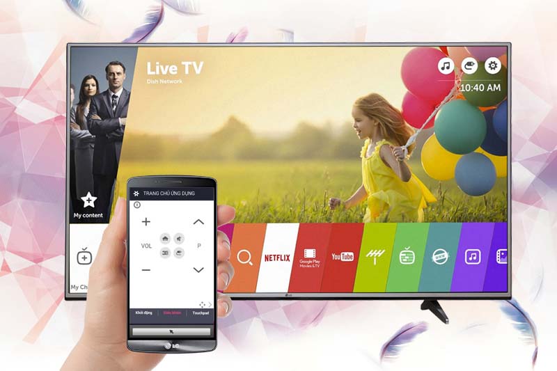 Smart Tivi LG 4K 43 inch 43UJ632T - Điều khiển tivi bằng điện thoại Smart Tivi LG 4K 43 inch 43UJ632T - Điều khiển tivi bằng điện thoại