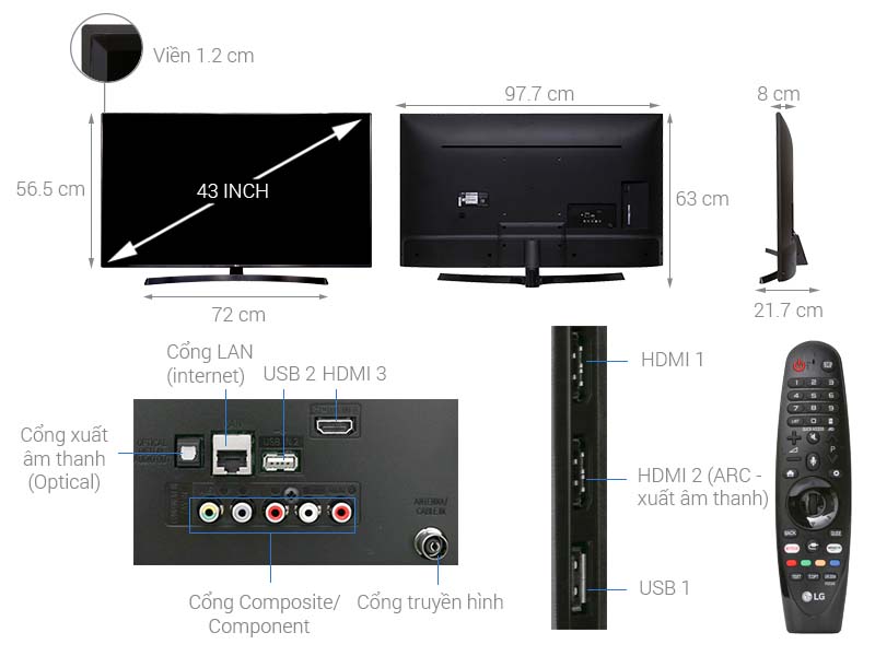 Smart Tivi LG 4K UHD 65 Inch 65UK6340PTF Smart Tivi LG 4K UHD 65 Inch 65UK6340PTF