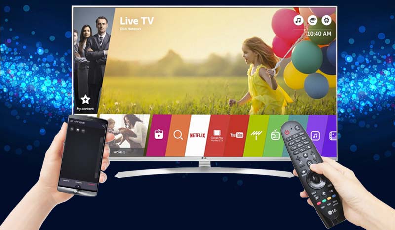 Smart Tivi LG 55 inch 55UF850T - Điều khiển tivi bằng điện thoại Smart Tivi LG 55 inch 55UH850T - Điều khiển tivi bằng điện thoại
