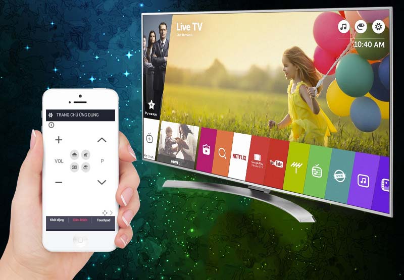 Smart Tivi LG 65 inch 65UH770T - Điều khiển tivi bằng điện thoại Smart Tivi LG 65 inch 65UH770T - Điều khiển tivi bằng điện thoại