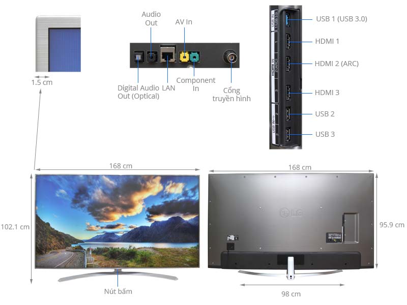 Smart Tivi LG 75 inch 75UH656T Smart Tivi LG 75 inch 75UH656T
