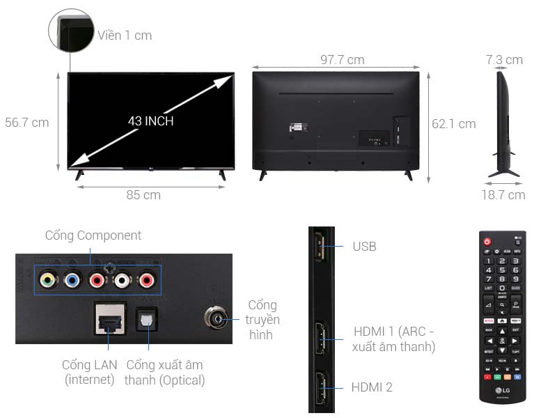 Smart Tivi LG Full HD 49 Inch 49LK5700PTA Smart Tivi LG Full HD 49 Inch 49LK5700PTA