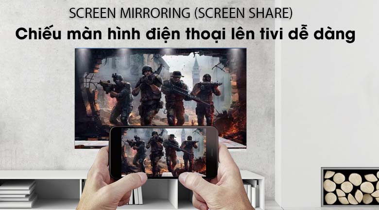 Chiếu màn hình điện thoại lên tivi bằng tính năng Screen Mirroring - Smart Tivi OLED LG 4K 65 inch 65E9PTA