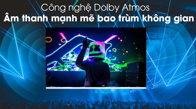 Âm thanh mạnh mẽ bao trùm không gian với công nghệ Dolby Atmos -Smart Tivi OLED LG 4K 65 inch 65E9PTA