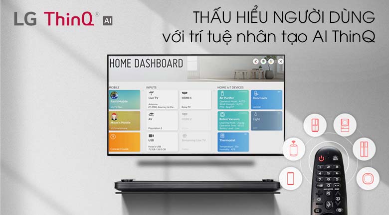 Trí thông minh nhân tạo AI ThinQTivi - Smart Tivi OLED LG 4K 77 inch 77C9PTA