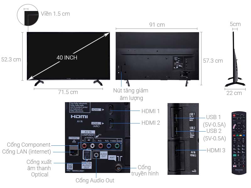 Smart Tivi Panasonic Full HD 40 inch TH-40FS500V Smart Tivi Panasonic Full HD 40 inch TH-40FS500V