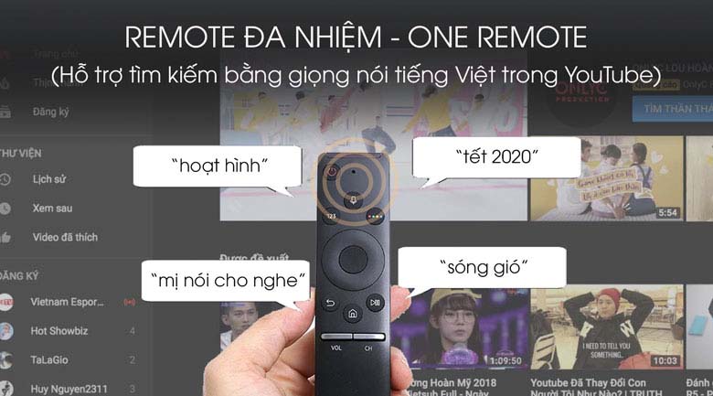 One Remote - Smart Tivi QLED Samsung 4K 55 inch QA55Q80T
