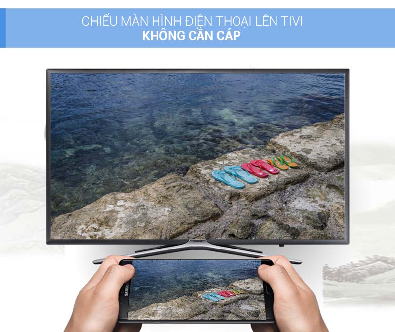 Chiếu màn hình điện thoại lên tivi không cần cáp Chiếu màn hình điện thoại lên tivi không cần cáp