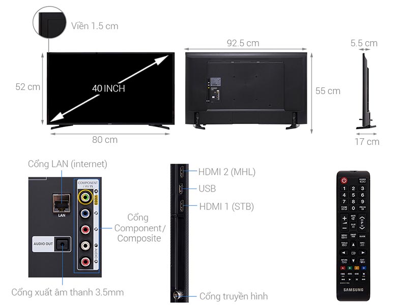 Smart Tivi Samsung 40 inch UA40J5250D Smart Tivi Samsung 40 inch UA40J5250D