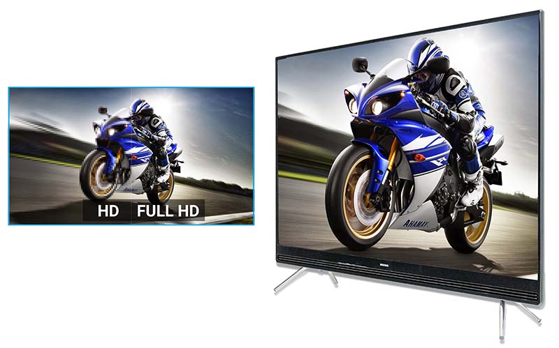 Sắc nét với độ phân giải Full HD (nét gấp 2 lần tivi HD) Sắc nét với độ phân giải Full HD (nét gấp 2 lần tivi HD)